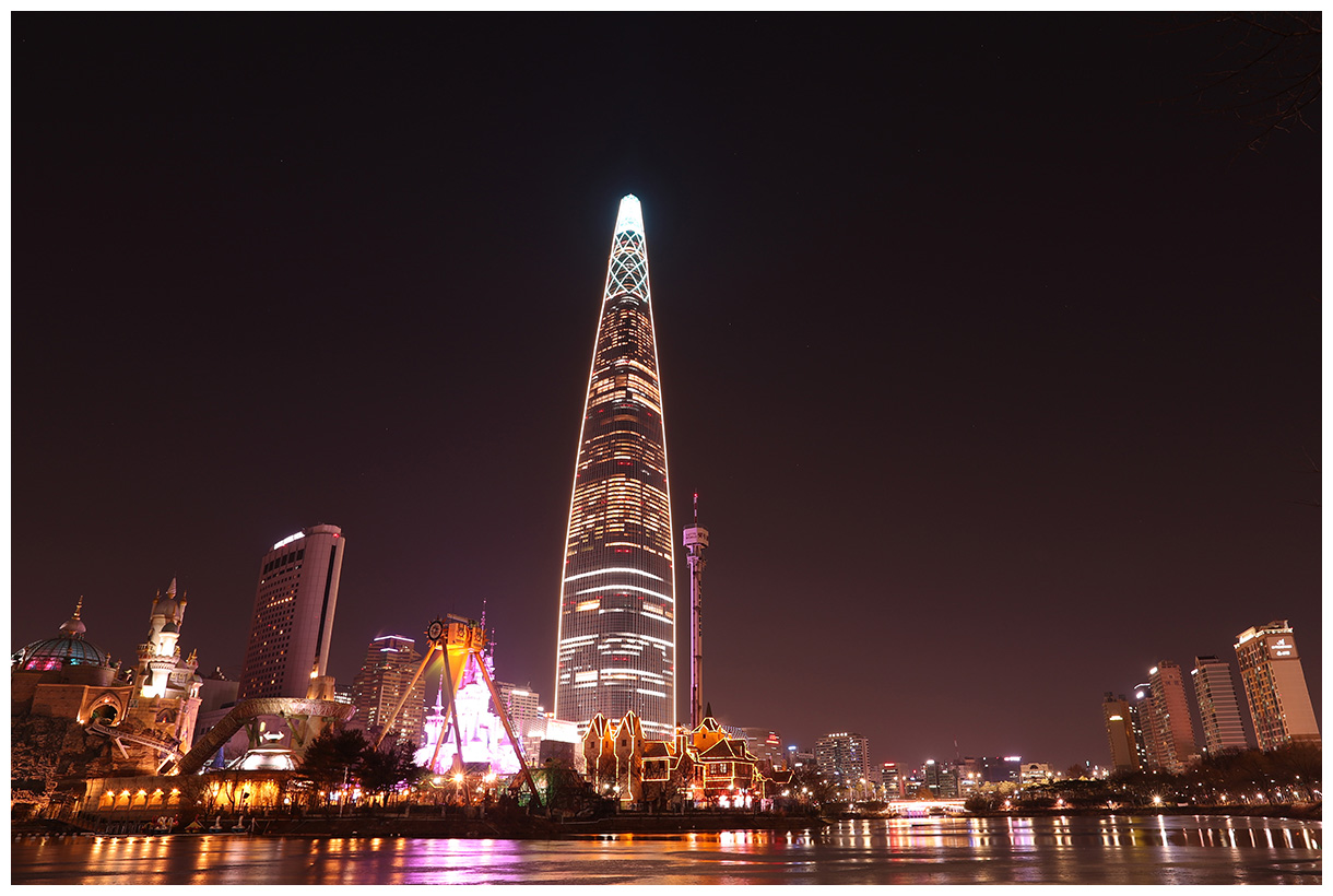 롯데월드몰 타워 야경 - 작품갤러리 - 필포토 Feelphoto